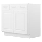 21"D Birch Solid Wood X 36"W X 34-1/2"H Vanity Sink Drawer Cabinet Wthout Top  VSD36
