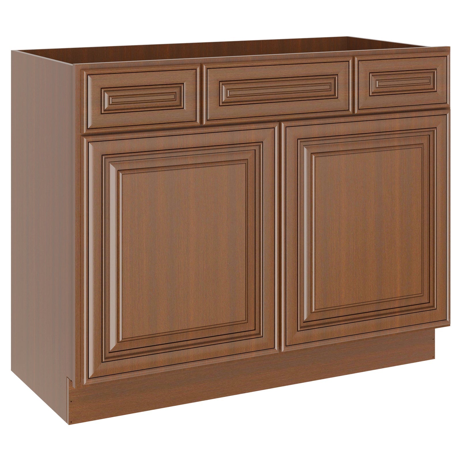 42"W Birch Solid Wood X 21"D X 34-1/2"H Vanity Sink Drawer Cabinet Wthout Top VSD42