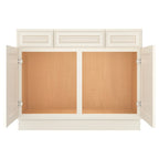 42"W Birch Solid Wood X 21"D X 34-1/2"H Vanity Sink Drawer Cabinet Wthout Top VSD42