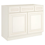 42"W Birch Solid Wood X 21"D X 34-1/2"H Vanity Sink Drawer Cabinet Wthout Top VSD42