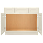 42"W Birch Solid Wood X 21"D X 34-1/2"H Vanity Sink Drawer Cabinet Wthout Top VSD42