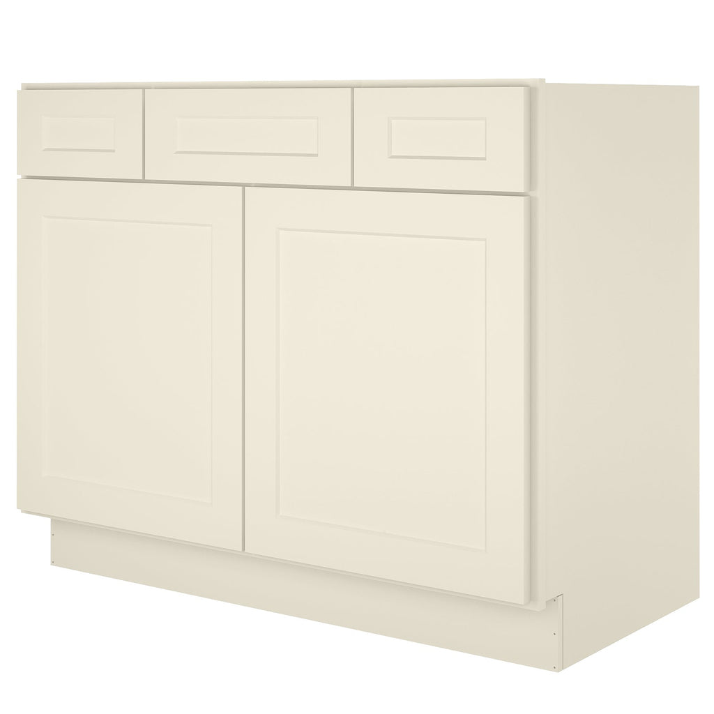 42"W Birch Solid Wood X 21"D X 34-1/2"H Vanity Sink Drawer Cabinet Wthout Top VSD42