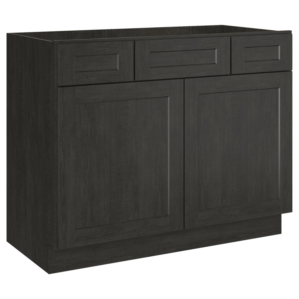 42"W Birch Solid Wood X 21"D X 34-1/2"H Vanity Sink Drawer Cabinet Wthout Top VSD42