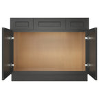 42"W Birch Solid Wood X 21"D X 34-1/2"H Vanity Sink Drawer Cabinet Wthout Top VSD42