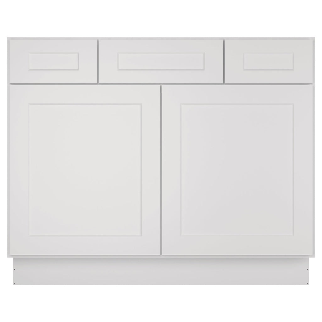 42"W Birch Solid Wood X 21"D X 34-1/2"H Vanity Sink Drawer Cabinet Wthout Top VSD42