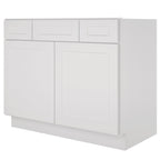 42"W Birch Solid Wood X 21"D X 34-1/2"H Vanity Sink Drawer Cabinet Wthout Top VSD42