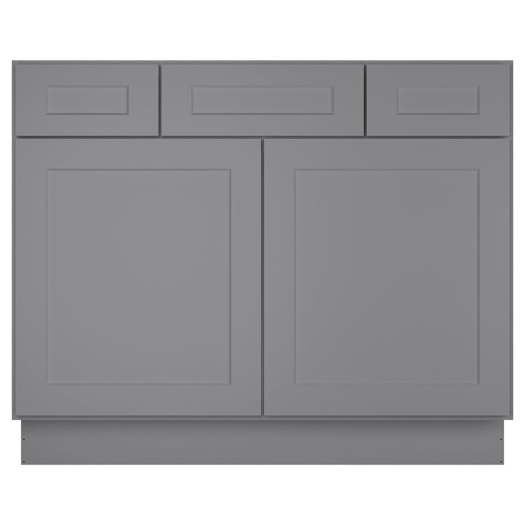 42"W Birch Solid Wood X 21"D X 34-1/2"H Vanity Sink Drawer Cabinet Wthout Top VSD42