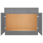 42"W Birch Solid Wood X 21"D X 34-1/2"H Vanity Sink Drawer Cabinet Wthout Top VSD42