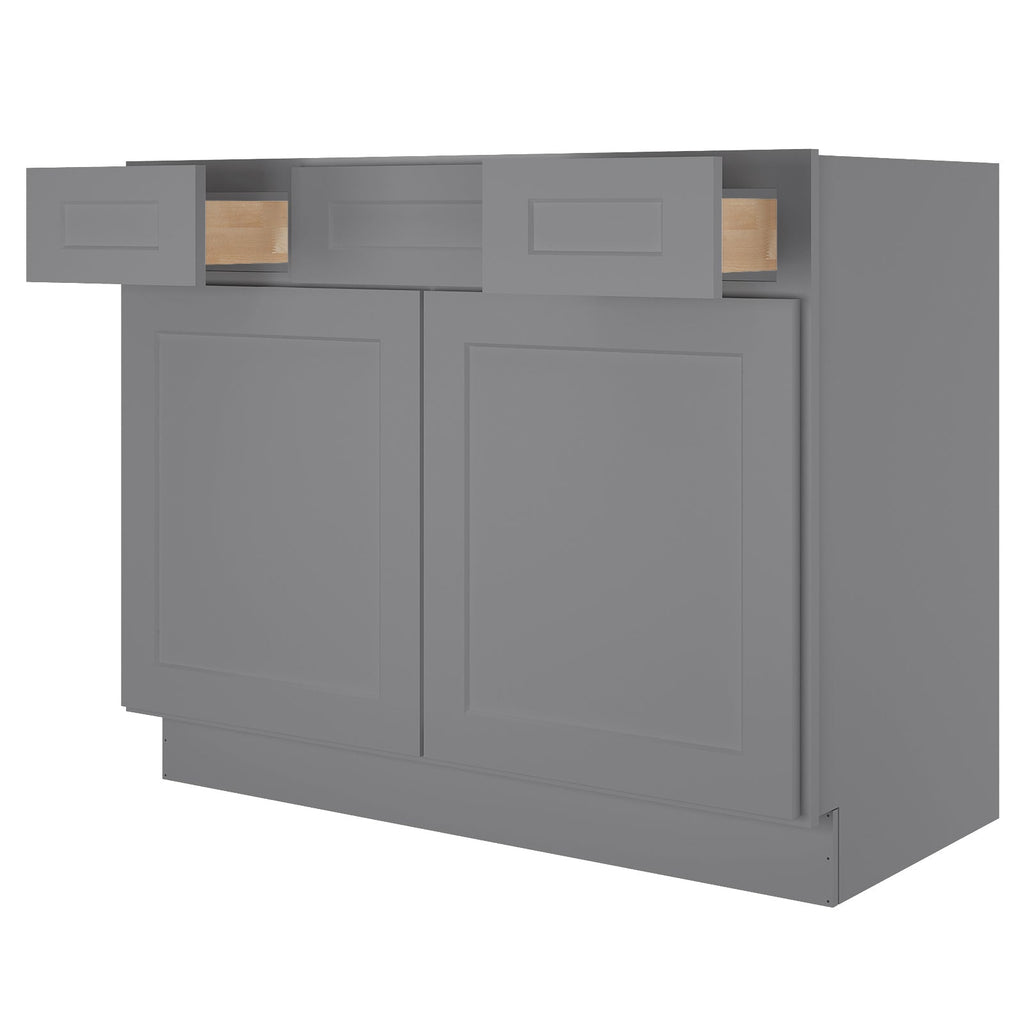 42"W Birch Solid Wood X 21"D X 34-1/2"H Vanity Sink Drawer Cabinet Wthout Top VSD42