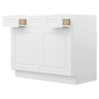42"W Birch Solid Wood X 21"D X 34-1/2"H Vanity Sink Drawer Cabinet Wthout Top VSD42