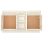 21"D Birch Solid Wood X 60"W X 34-1/2"H Vanity Sink Drawer Cabinet Wthout Top VSDB60