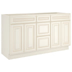 21"D Birch Solid Wood X 60"W X 34-1/2"H Vanity Sink Drawer Cabinet Wthout Top VSDB60