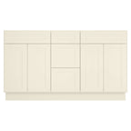 21"D Birch Solid Wood X 60"W X 34-1/2"H Vanity Sink Drawer Cabinet Wthout Top VSDB60