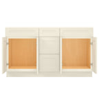 21"D Birch Solid Wood X 60"W X 34-1/2"H Vanity Sink Drawer Cabinet Wthout Top VSDB60