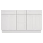 21"D Birch Solid Wood X 60"W X 34-1/2"H Vanity Sink Drawer Cabinet Wthout Top VSDB60