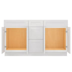 21"D Birch Solid Wood X 60"W X 34-1/2"H Vanity Sink Drawer Cabinet Wthout Top VSDB60