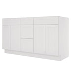 21"D Birch Solid Wood X 60"W X 34-1/2"H Vanity Sink Drawer Cabinet Wthout Top VSDB60
