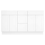 21"D Birch Solid Wood X 60"W X 34-1/2"H Vanity Sink Drawer Cabinet Wthout Top VSDB60