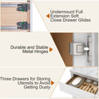 21"D Birch Solid Wood X 60"W X 34-1/2"H Vanity Sink Drawer Cabinet Wthout Top VSDB60