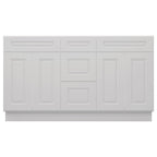 21"D Birch Solid Wood X 60"W X 34-1/2"H Vanity Sink Drawer Cabinet Wthout Top VSDB60