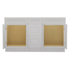 21"D Birch Solid Wood X 60"W X 34-1/2"H Vanity Sink Drawer Cabinet Wthout Top VSDB60