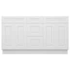 21"D Birch Solid Wood X 60"W X 34-1/2"H Vanity Sink Drawer Cabinet Wthout Top VSDB60