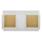 21"D Birch Solid Wood X 60"W X 34-1/2"H Vanity Sink Drawer Cabinet Wthout Top VSDB60