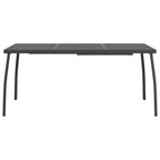Patio Table Anthracite 65"x31.5"x28.3" Steel Mesh