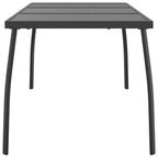 Patio Table Anthracite 65"x31.5"x28.3" Steel Mesh