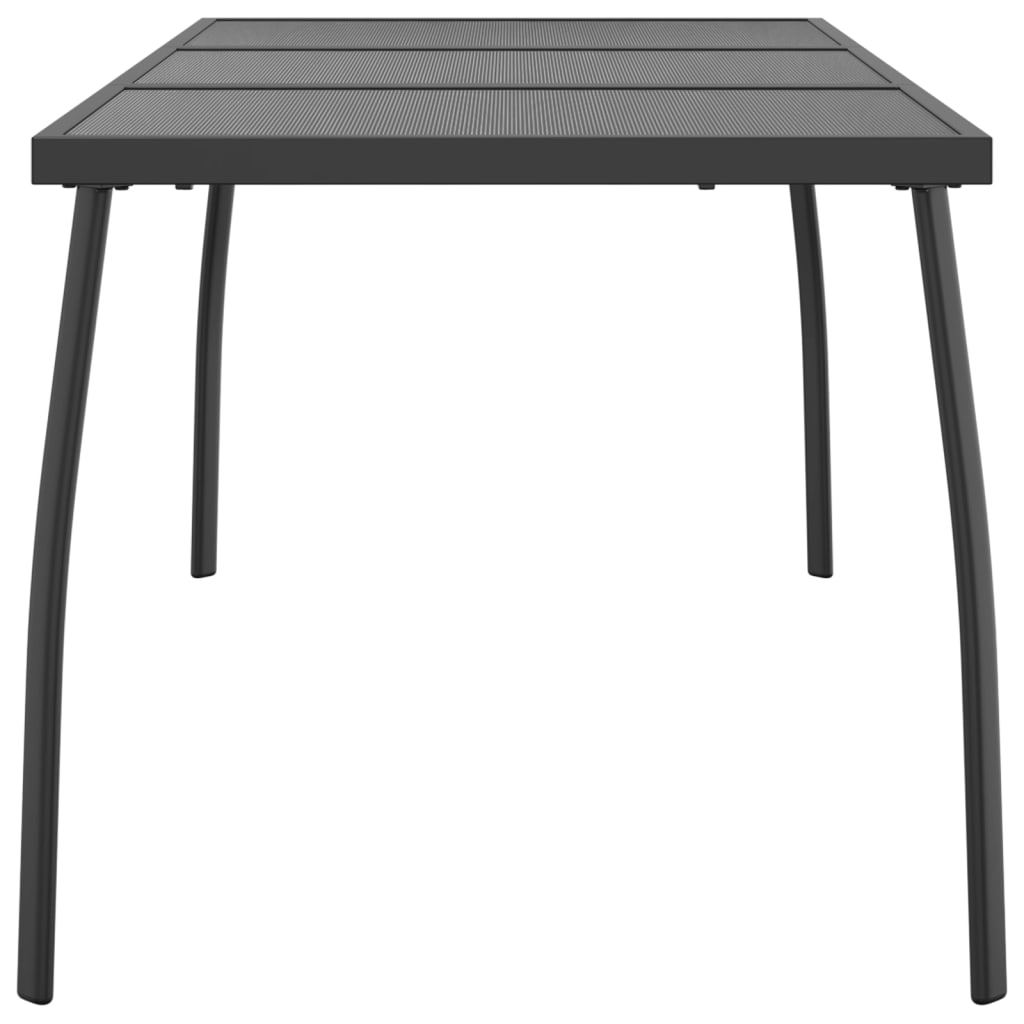 Patio Table Anthracite 65"x31.5"x28.3" Steel Mesh