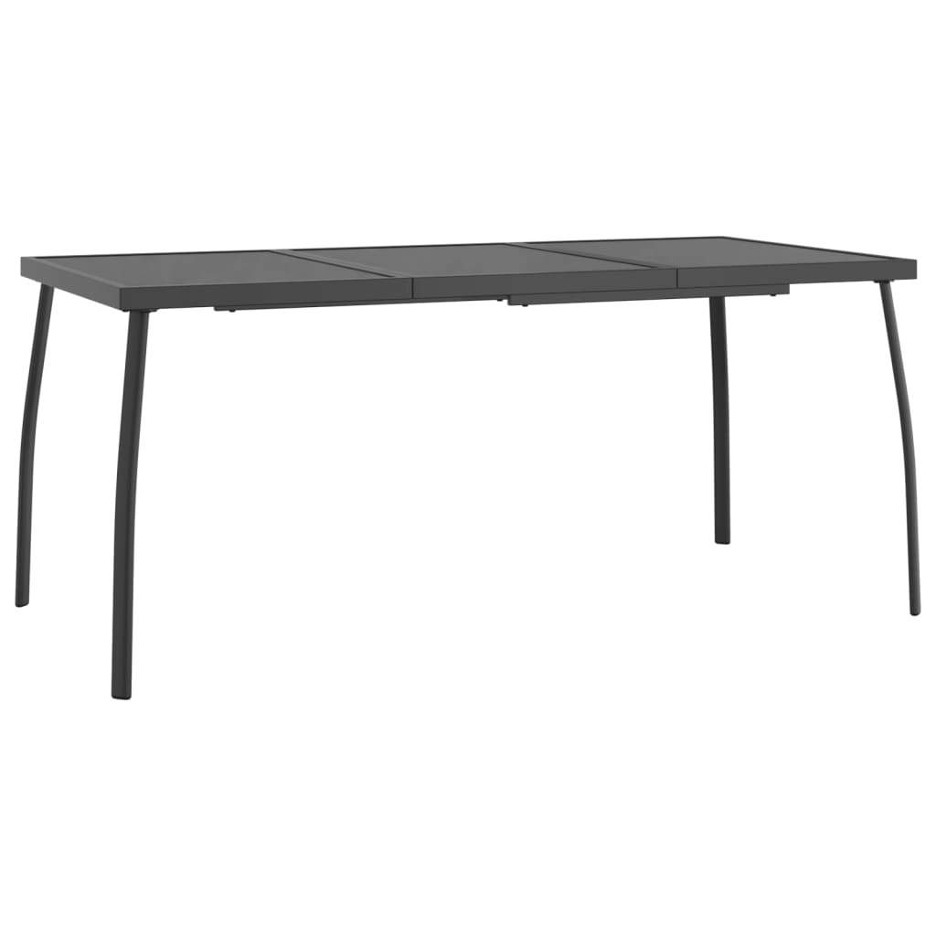 Patio Table Anthracite 65"x31.5"x28.3" Steel Mesh