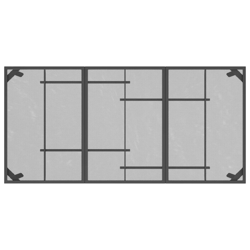 Patio Table Anthracite 65"x31.5"x28.3" Steel Mesh