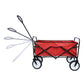 Outdoor Folding Wagon Garden ;  Large Capacity Folding Wagon Garden Shopping Beach Cart ; Heavy Duty Foldable Cart;  for Outdoor Activities;  Beaches;  Parks;  Camping