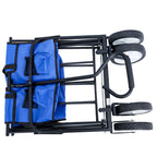 Outdoor Folding Wagon Garden ;  Large Capacity Folding Wagon Garden Shopping Beach Cart ; Heavy Duty Foldable Cart;  for Outdoor Activities;  Beaches;  Parks;  Camping