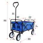 Outdoor Folding Wagon Garden ;  Large Capacity Folding Wagon Garden Shopping Beach Cart ; Heavy Duty Foldable Cart;  for Outdoor Activities;  Beaches;  Parks;  Camping