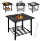 Backyard Garden Party Patio Fire Pit Dining Table