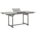 Patio Dining Table (47.2"-66.9")x31.5"x29.5" Solid Acacia Wood