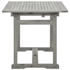 Patio Dining Table (47.2"-66.9")x31.5"x29.5" Solid Acacia Wood