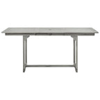 Patio Dining Table (47.2"-66.9")x31.5"x29.5" Solid Acacia Wood