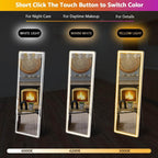3 Color Lighted Floor Standing Mirror with LED Lights