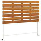 Folding Bistro Table 39.4"x21.3"x28" Solid Wood Acacia and Steel