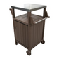 Outdoor Kitchen BBQ Side Table Trolley Prep Table Serving Cart