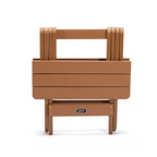 TALE Adirondack Portable Folding Side Table Square All-Weather and Fade-Resistant Plastic Wood Table Perfect for Outdoor Garden; Beach; Camping; Picnics